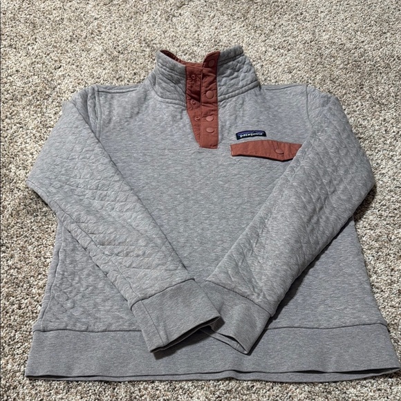 Patagonia Gray Quilted Women's Pullover - Picture 1 of 6